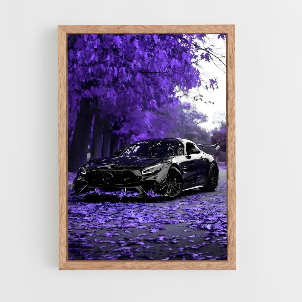 Poster voiture Amg GT raffiné – affiche Mercedes (vue 4)